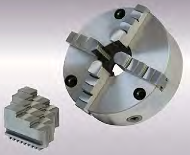 TK22 Front Four-jaw Self-centring Chuck — TK22前穿式四爪自定心卡盘