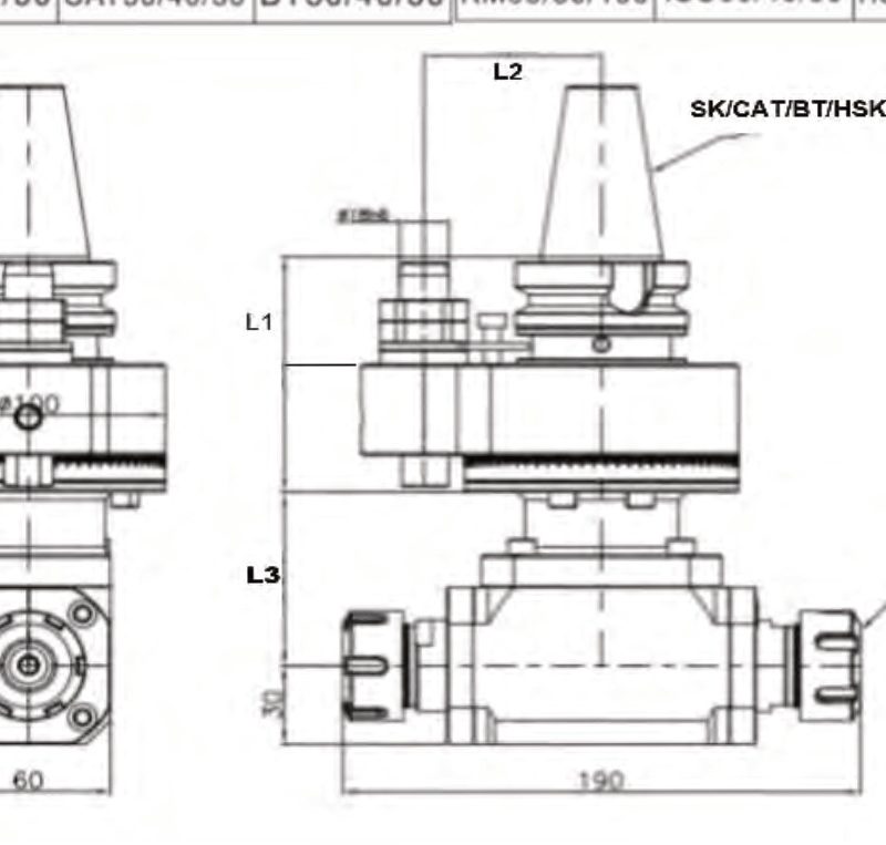 AGH90×2 Double-Output Angle Head for CNC | NBD