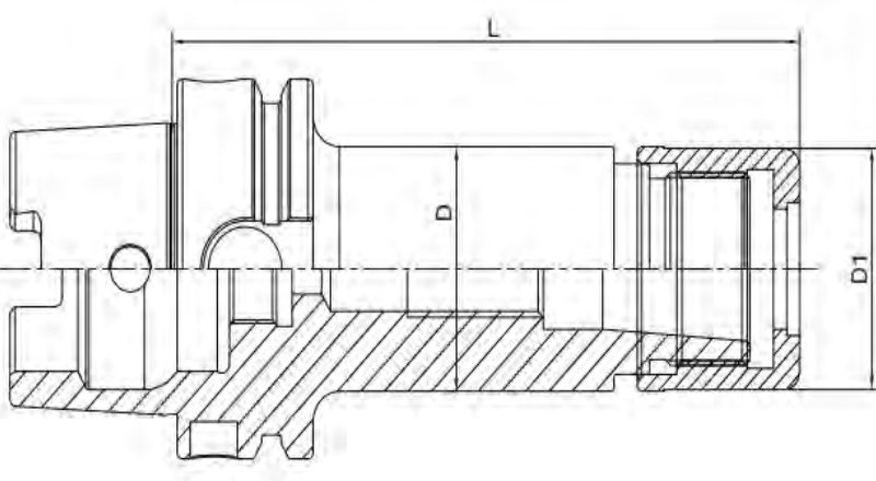 HSK-DC Precision Screw Mill Chuck — HSK-DC精密丝扣铣刀柄