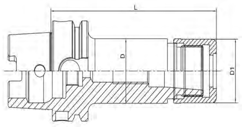 HSK-DC Precision Screw Mill Chuck — HSK-DC精密丝扣铣刀柄