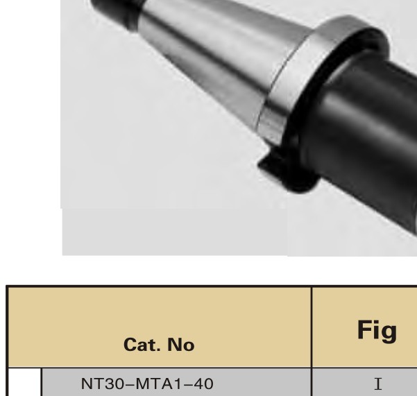 NT-MTA Morse taper adapter A — NT-MTA莫氏钻套刀柄