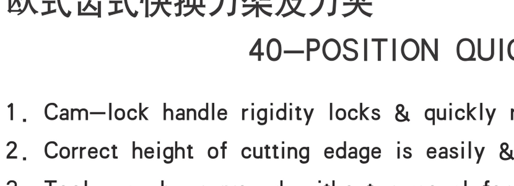 40-Position Quick Change Tool Post — 欧式40工位快换刀架 - Image 2